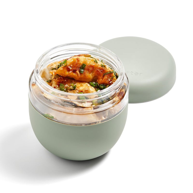 WP W&P Porter Seal Tight, Lunch Bowl Container w/ Lid | Charcoal 24 Ounces | Leak & Spill Proof, Soup & Stew Food Storage, Meal Prep, Airtight, Microwave and Dishwasher Safe, BPA-Free Glass - Image 2